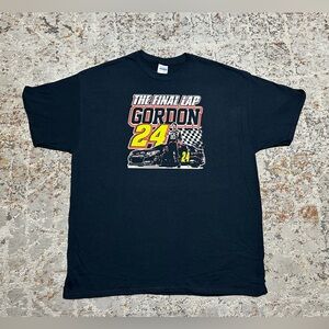 JEFF GORDAN #24 Final Lap T-Shirt size XL black NASCAR